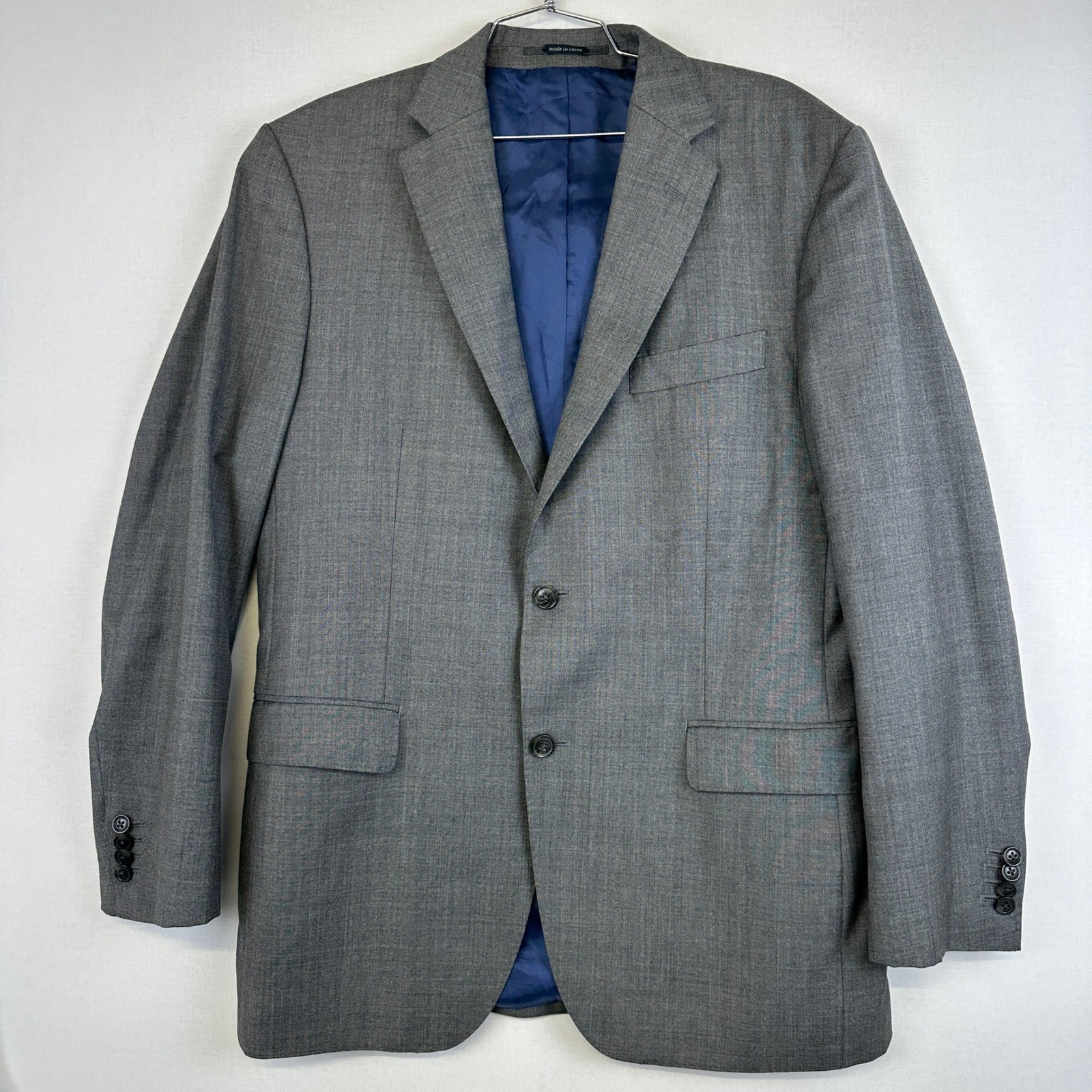 Suitsupply Pure Wool Super 110s Sport Coat Gray Blue Lined EU 54 / 44R