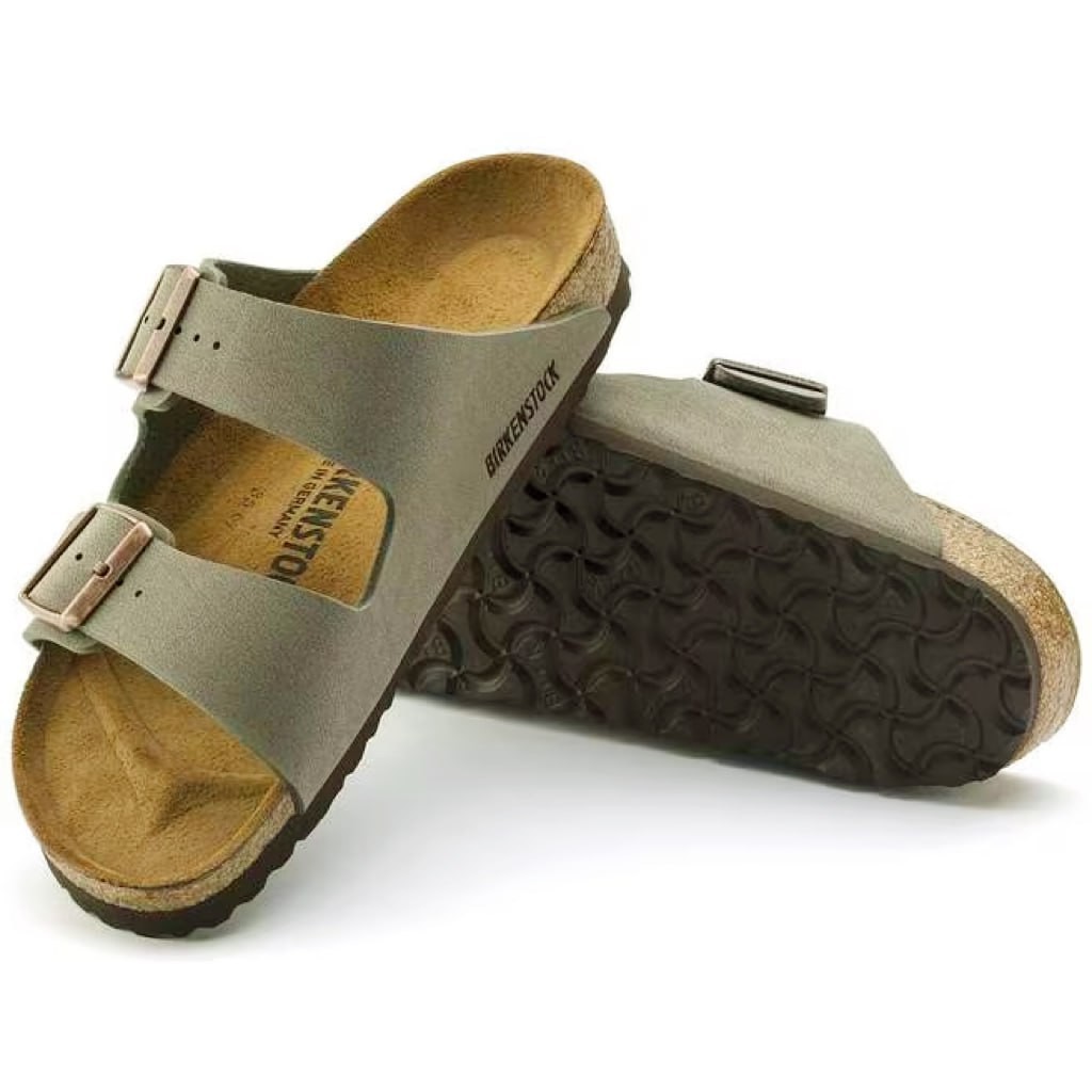 Birkenstock Arizona Birko-Flor Soft Footbed Women’s Sandals Select Size-Stone