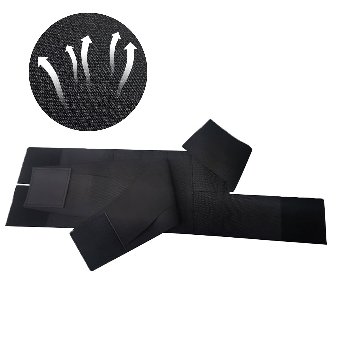 Black Waist Trainer One Size Fits All Cincher Tummy Wrap Trimmer