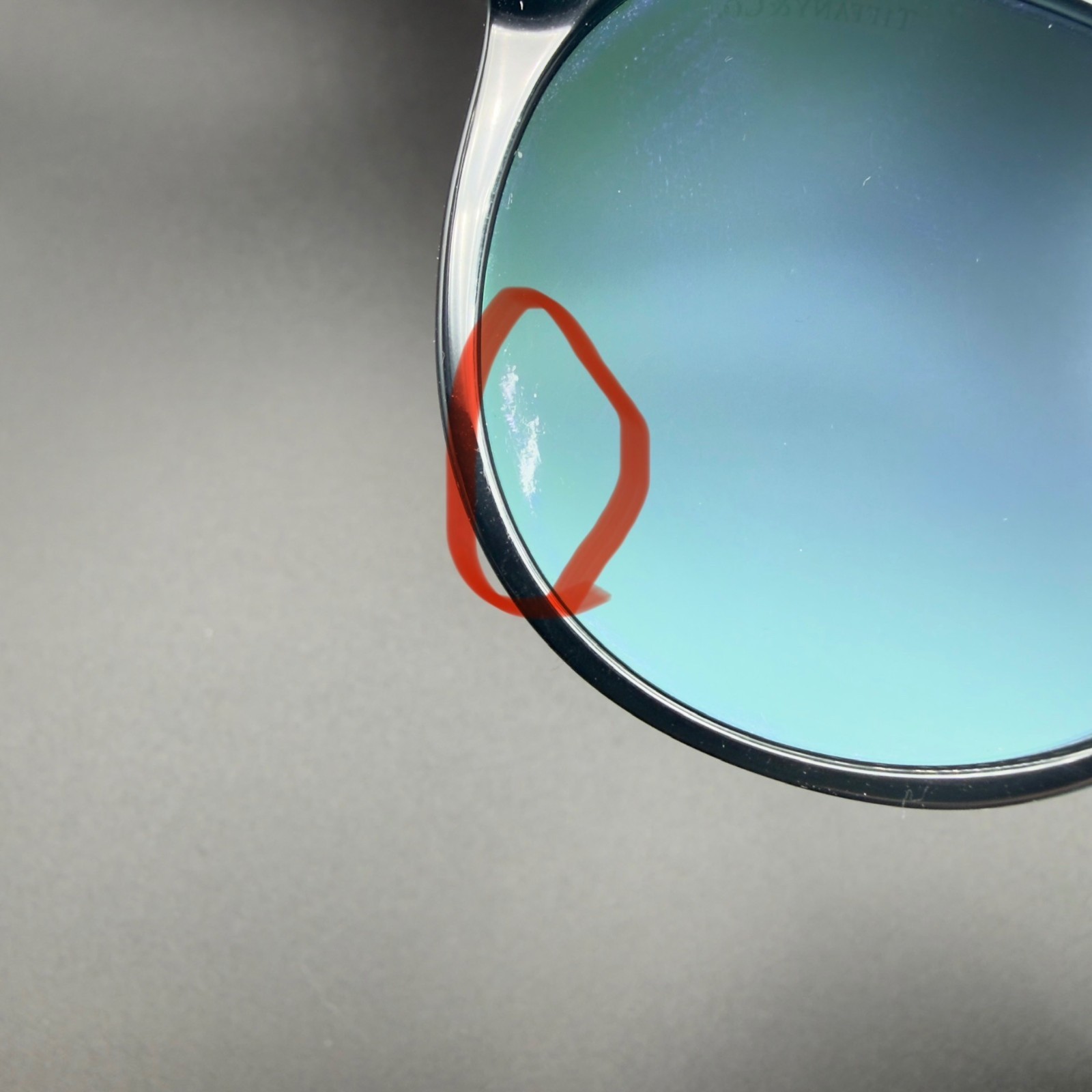Tiffany & Co TF 4175B 8285/9S Black Cat Eye Sunglasses Blue Lens 55 19 140 READ