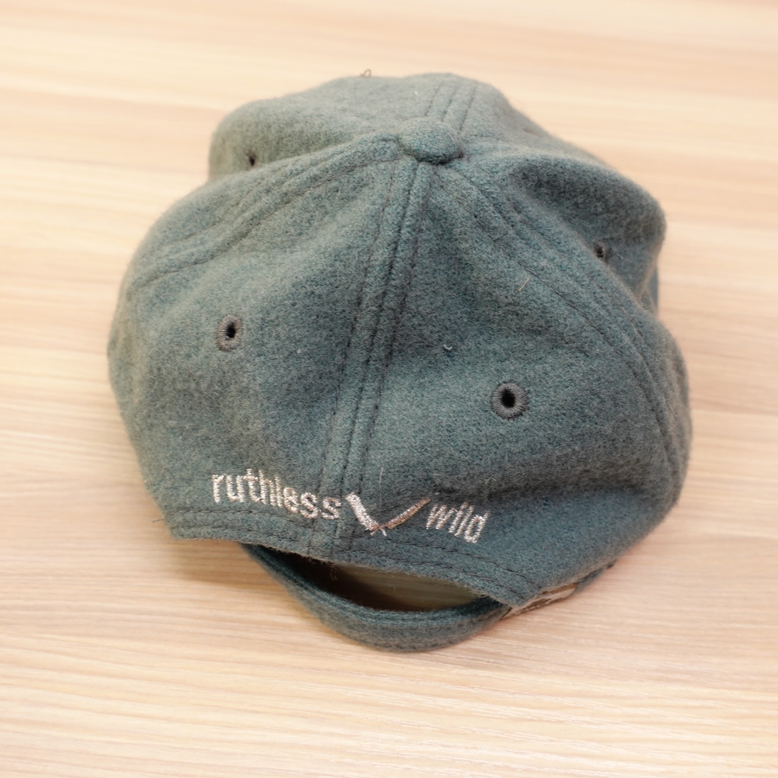 Vintage Mighty Mouse Cap Mens Blue Slate Wool Felt Baseball Dad Cartoon 90s OTTO