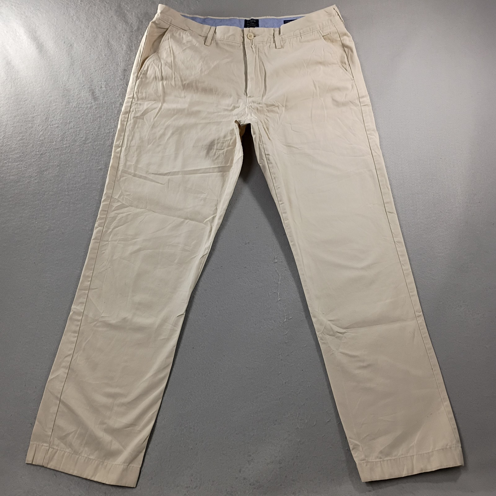J Crew The Sutton Summerweight Chino Beige Khaki Pants Mens Size Actual 36×31
