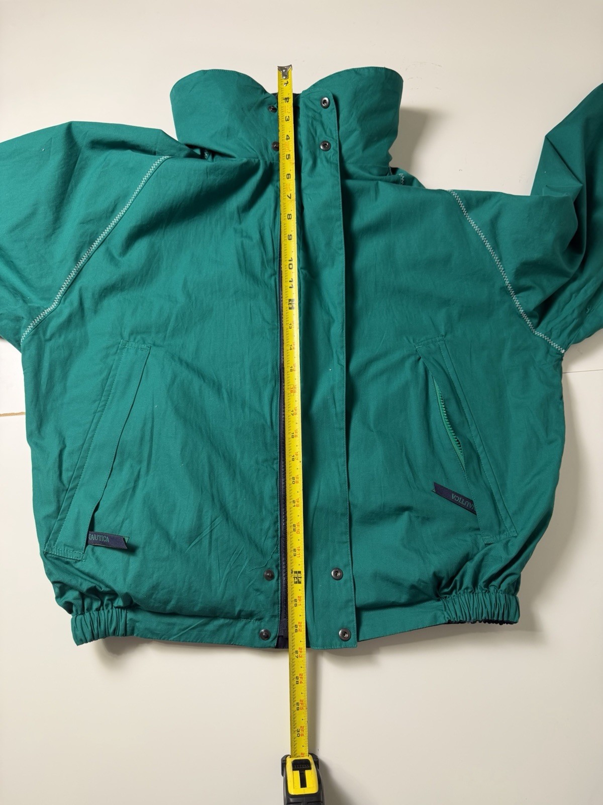 Vintage 90’s Nautica Reversible Windbreaker Sailing Jacket Green Men’s Size M