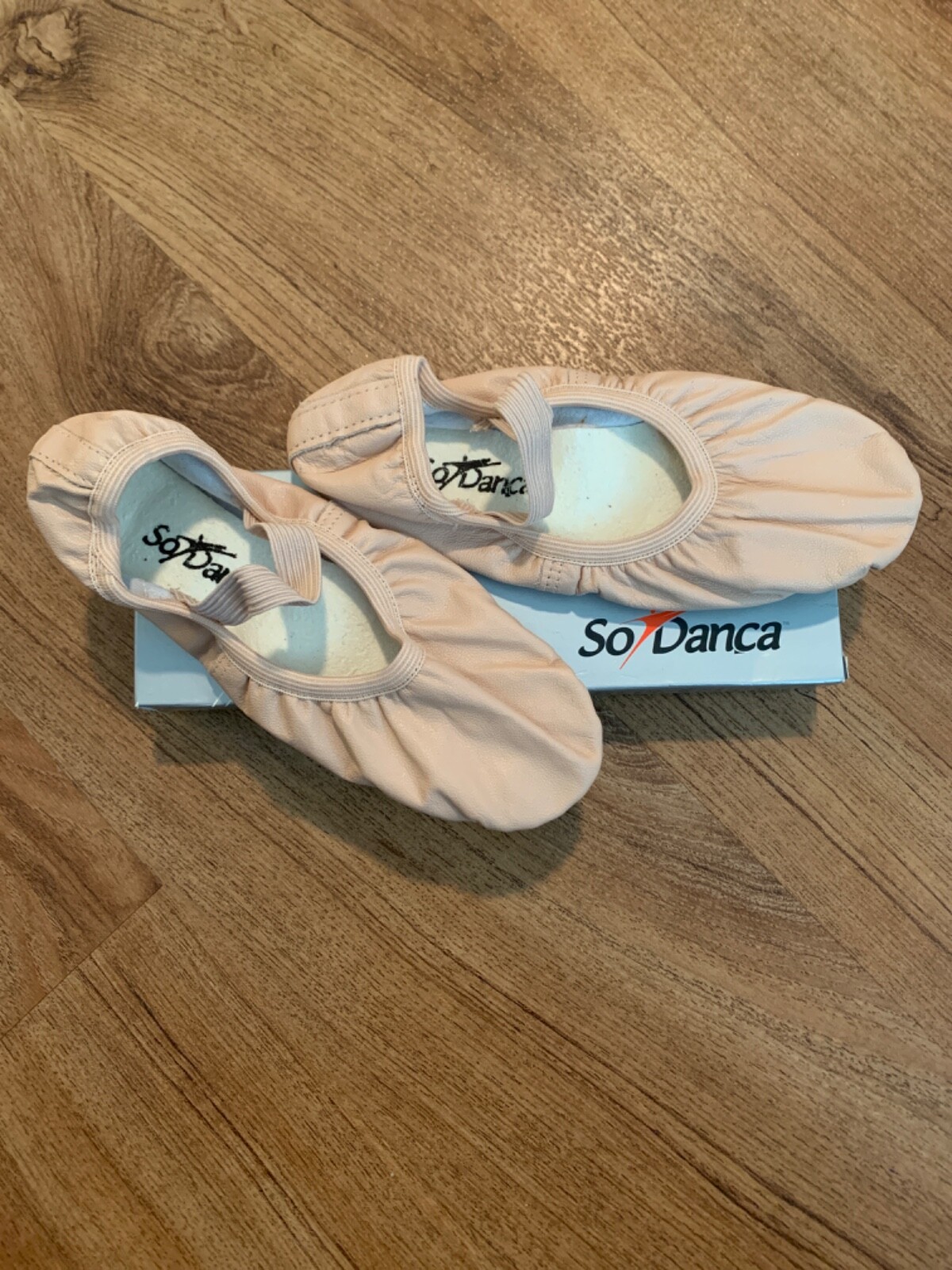 Ballet Shoe Full Sole Leather without Drawstring So Danca Pink various sizes