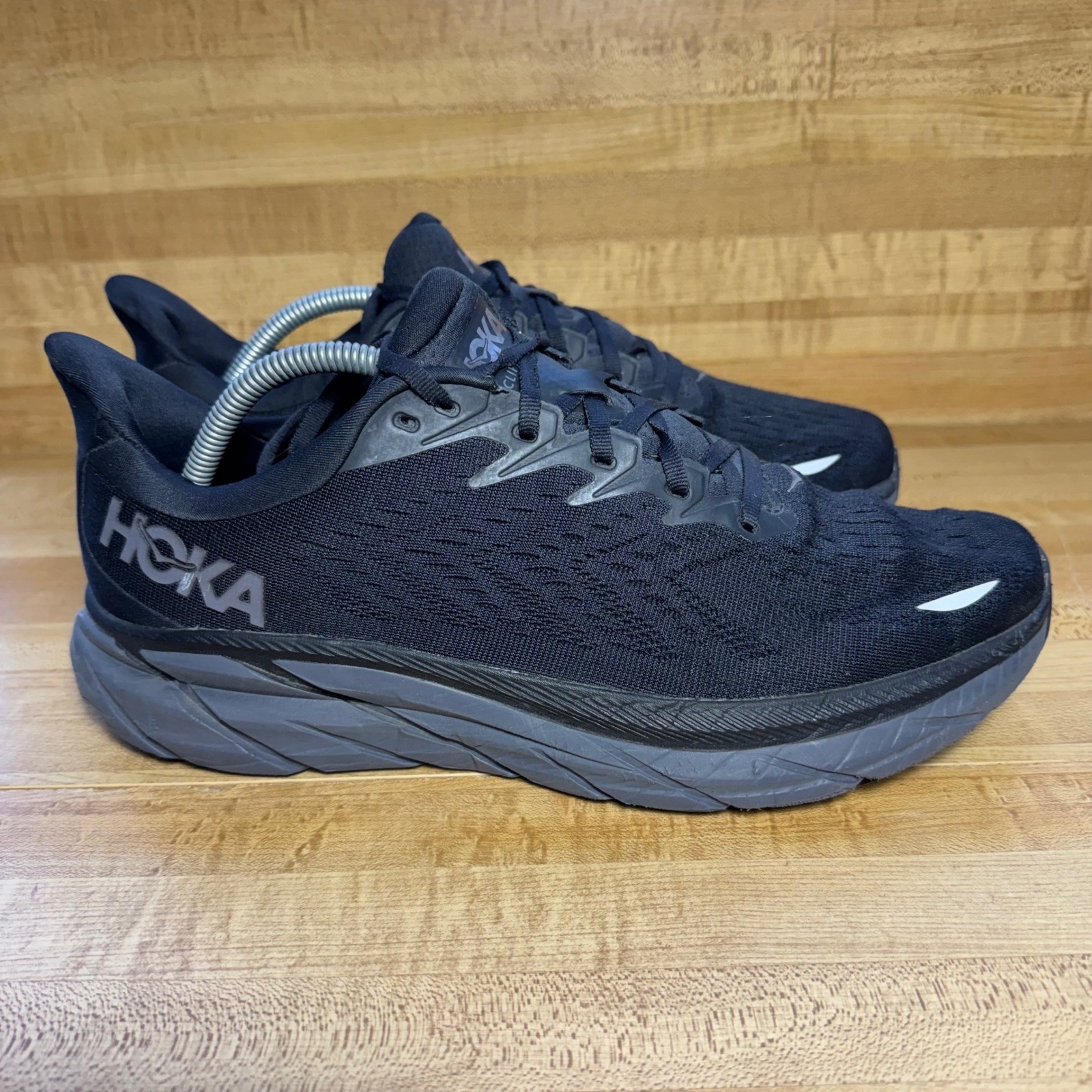 Hoka One One Clifton 8 Mens Shoes Black Dark Shadow 1119393 BBLC Size 10.5