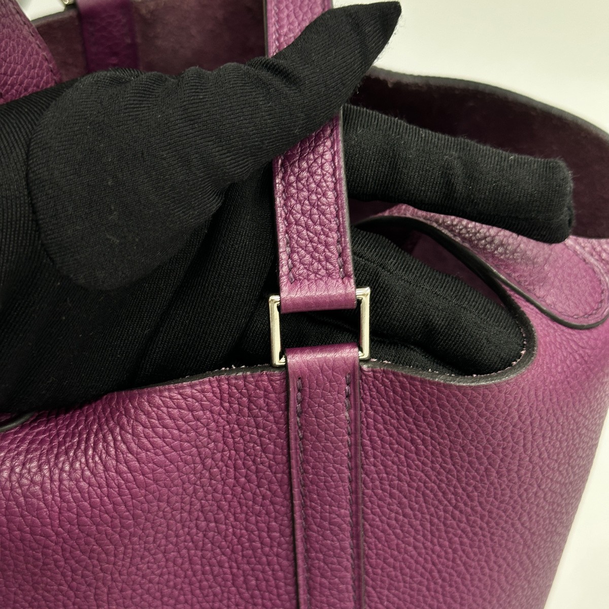 Hermes Picotin Lock 18 Anemone Purple Taurillon Clemence Palladium Hardware