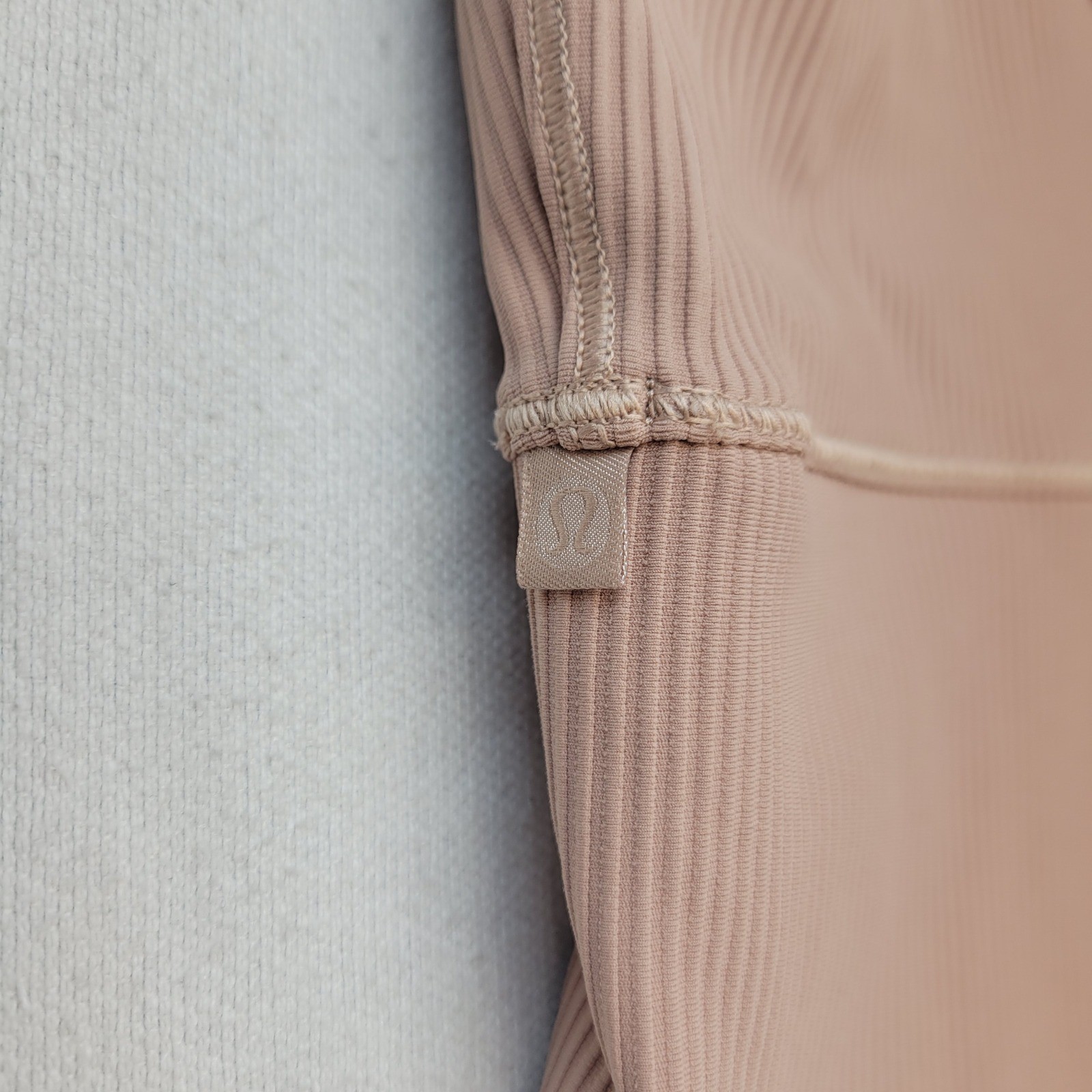 Lululemon Power Pivot Ribbed Tank Women 6 Pink Clay Athleticwear Sport
