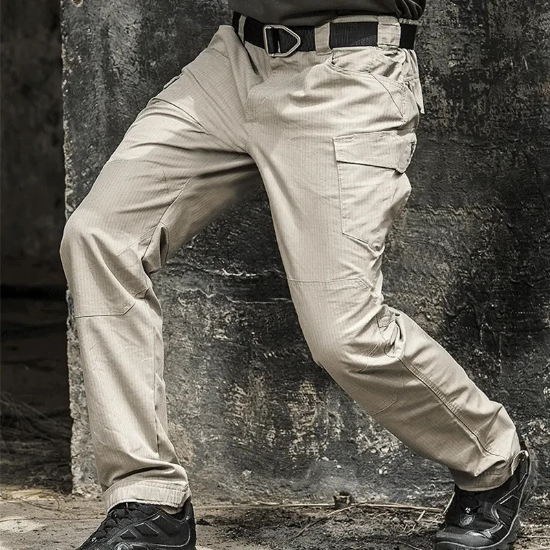 Tactical Cargo Pants Mens Work Pants Combat Outdoor Waterproof Hiking Trousers
