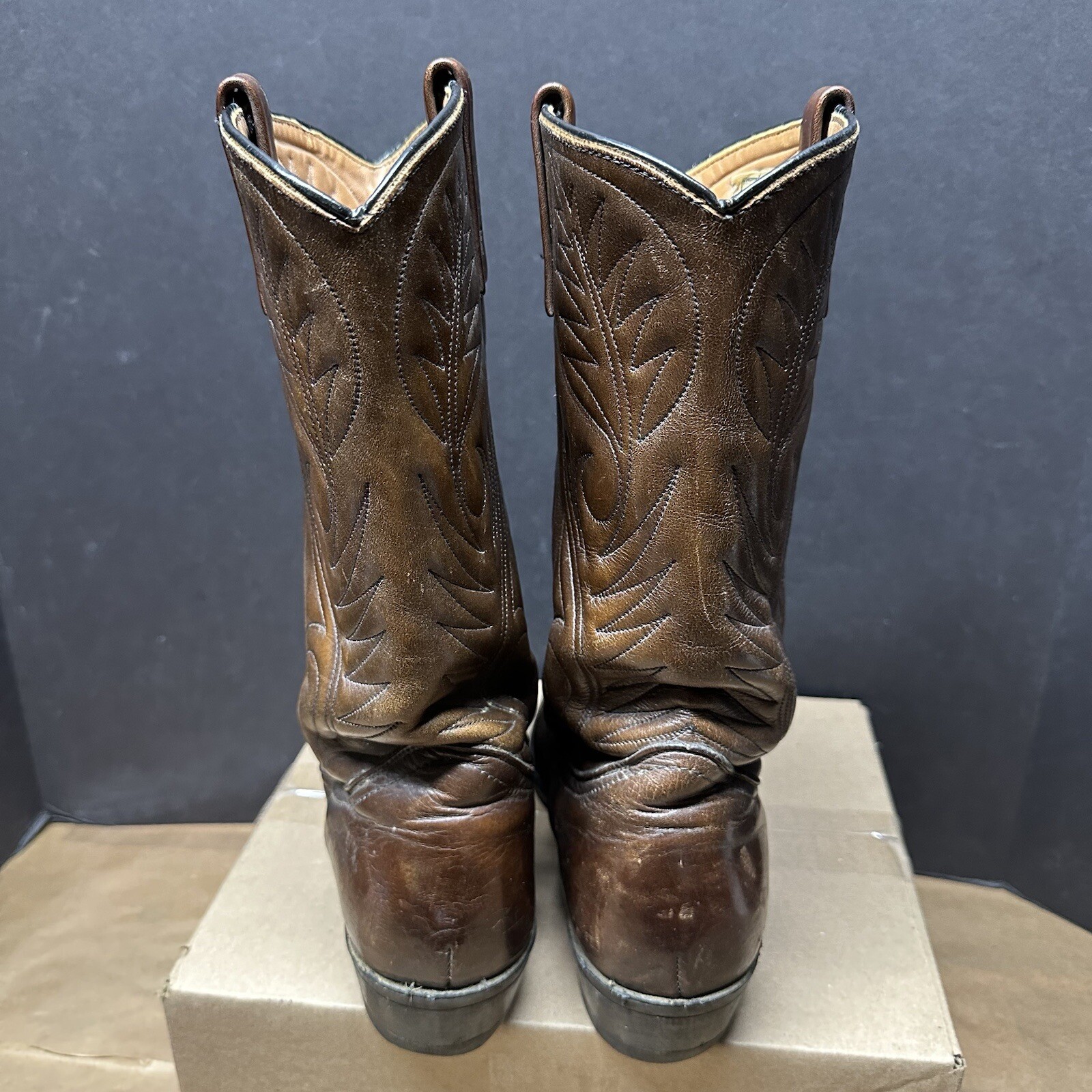 Vintage Red Wing Pecos 9801 Brown Leather Western Cowboy Work Boots Men’s 9.5 B