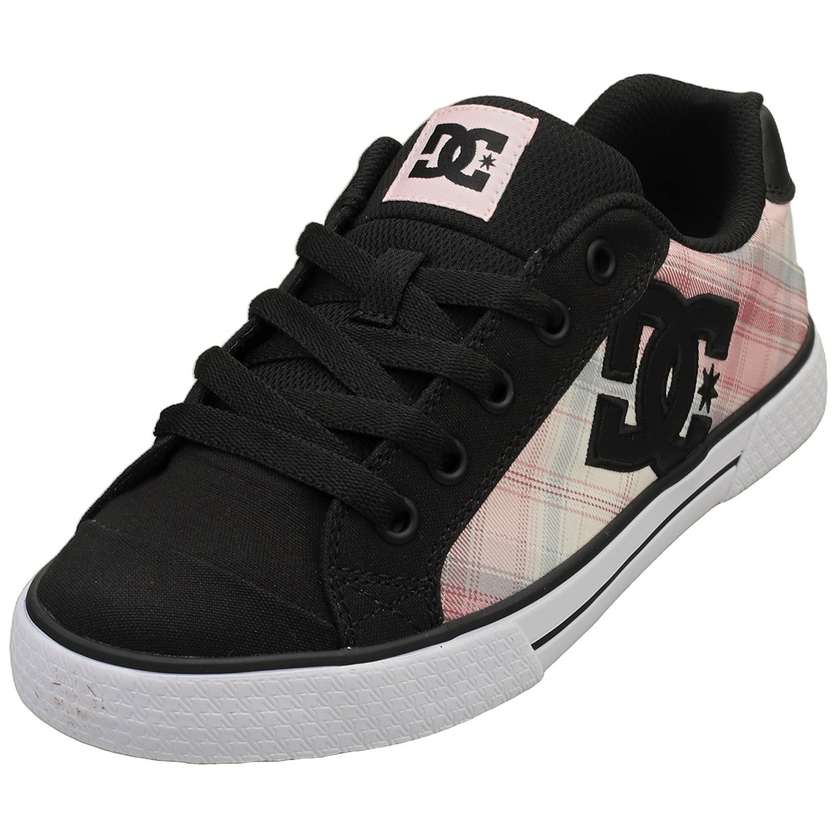 DC Shoes Chelsea Womens Skate Sneakers in Black Pink