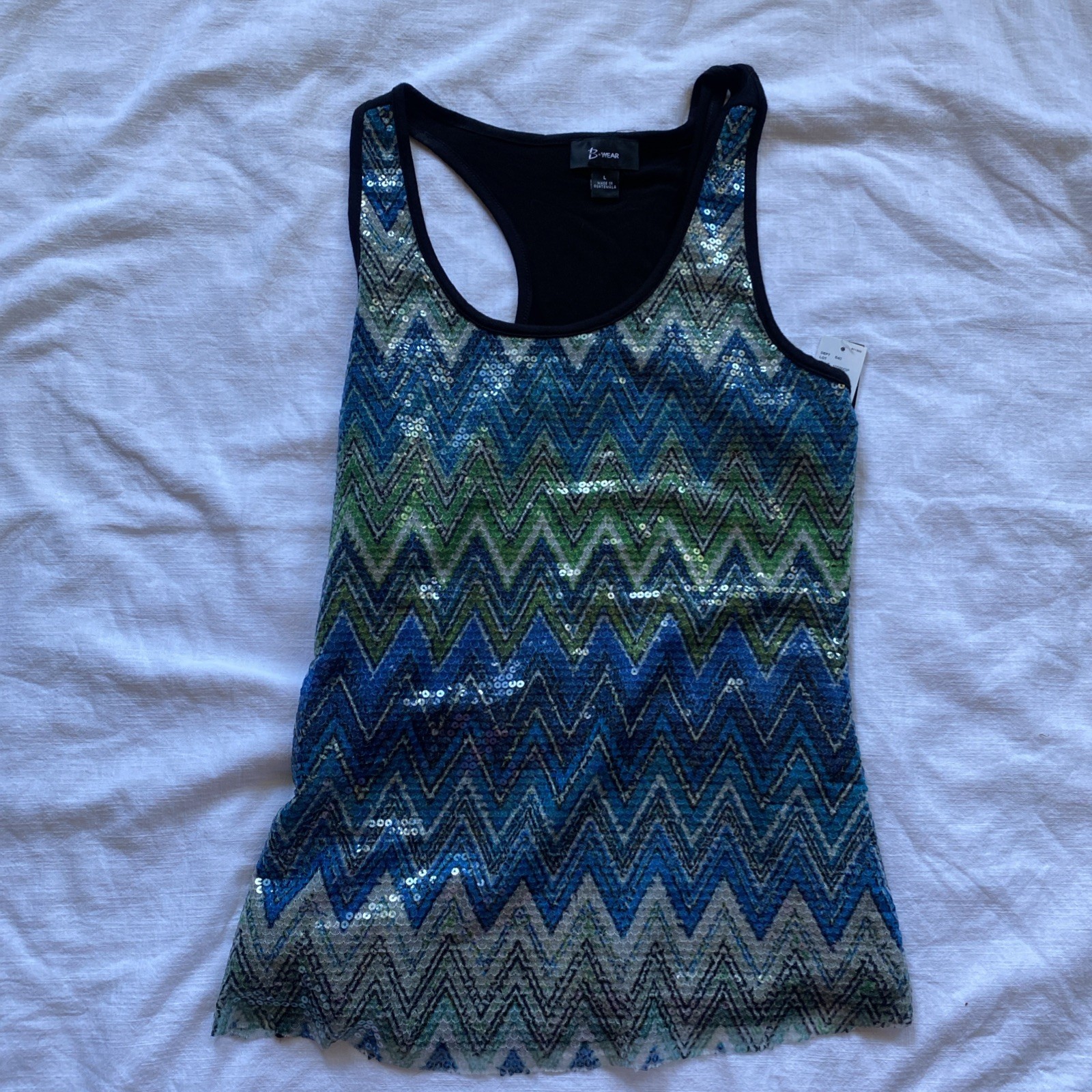 B-Wear – Womens Sequence Tank Top – Size L