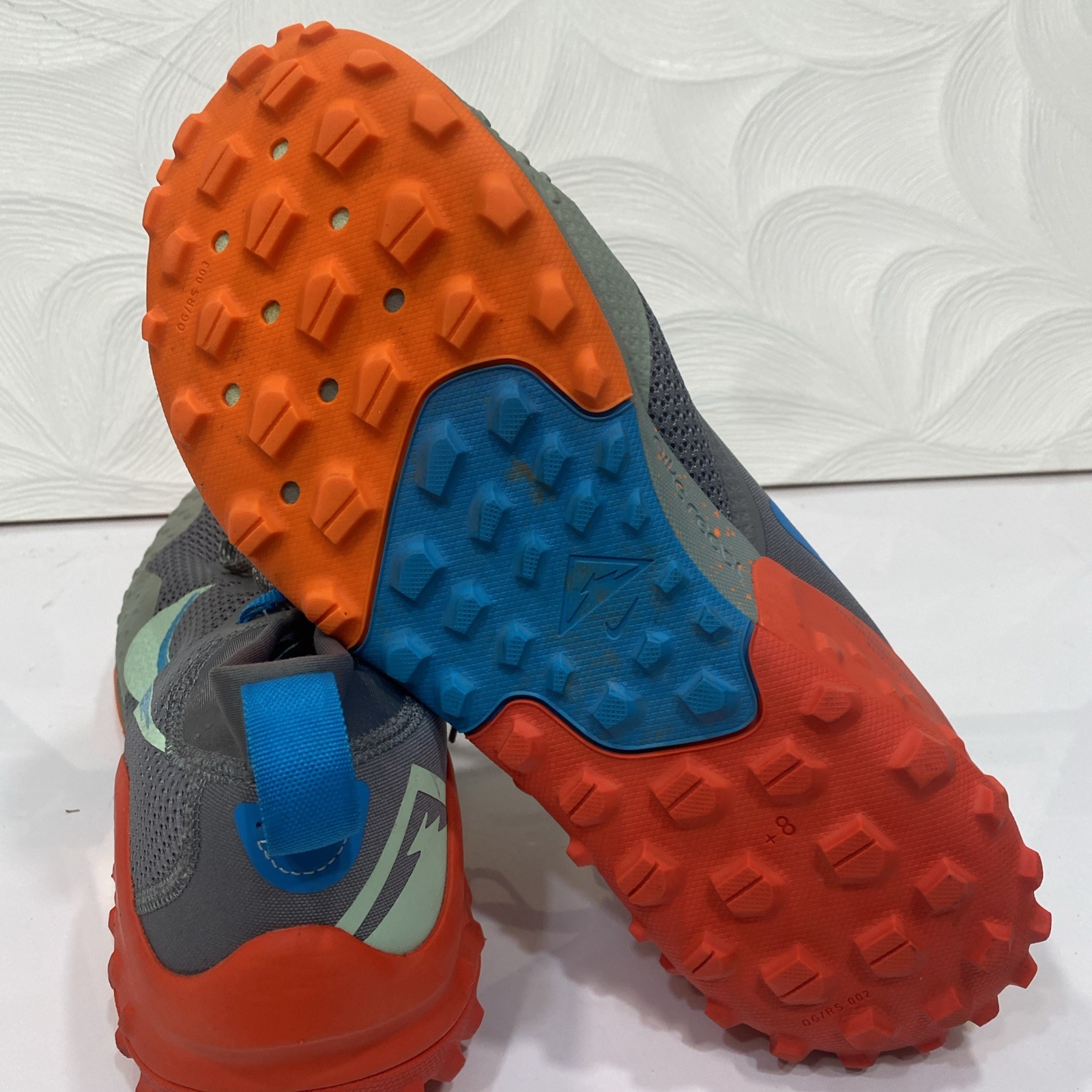 Nike Mens Wildhorse 7 Trail Running Shoes Grey Orange CZ1856-003 Size 12.5