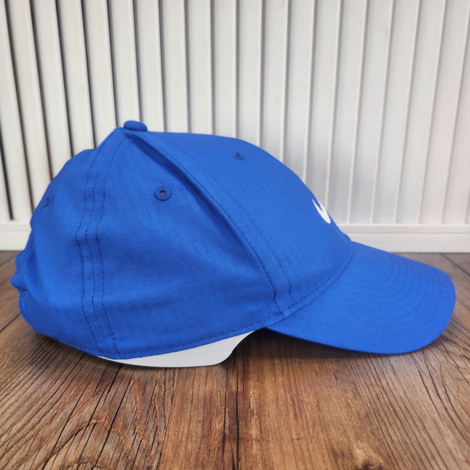 Nike Legacy91 Dri-Fit Strapback Hat Cap Blue Running Athletic Sports Swoosh Gym