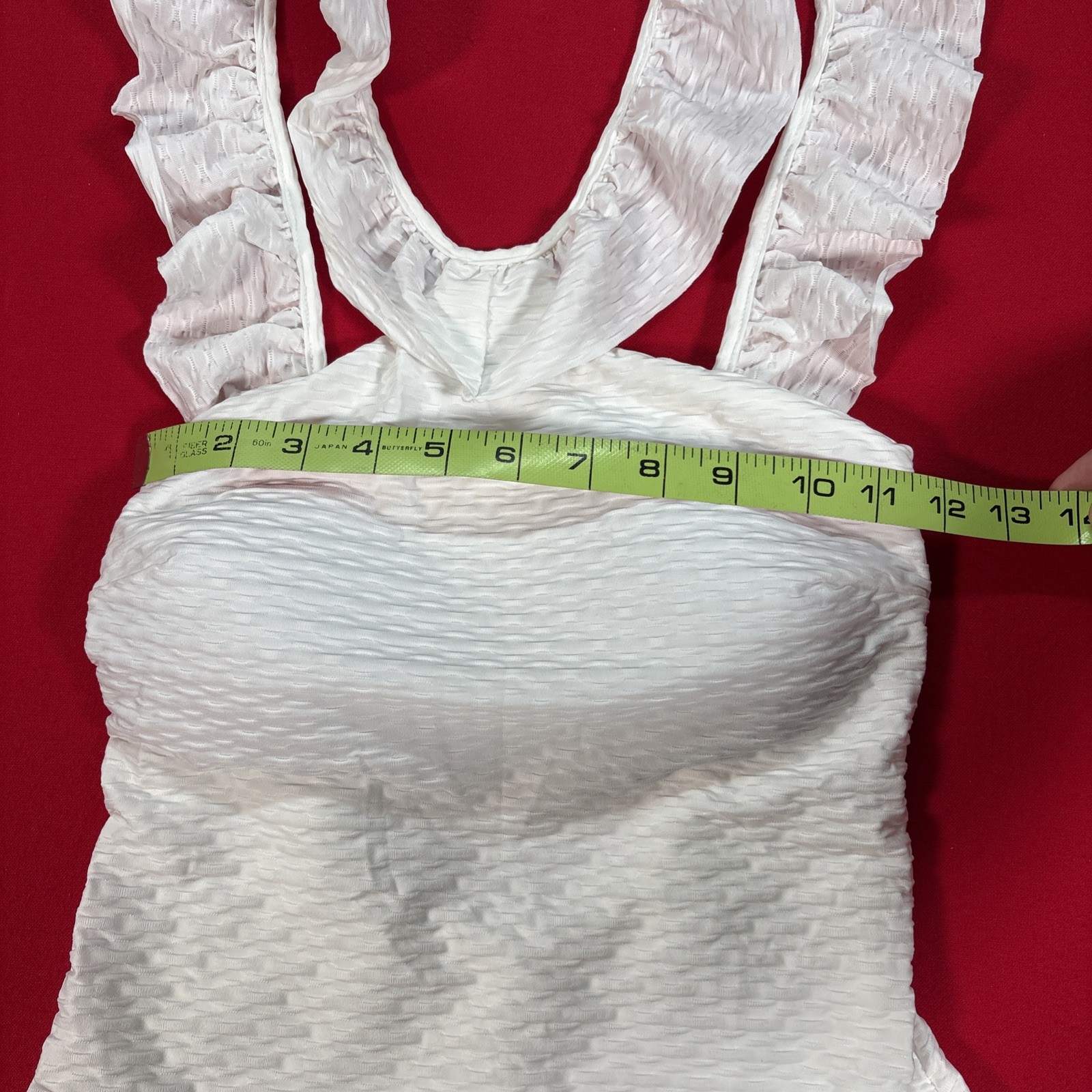 Corpo women’s 1 piece Natural White swimsuit size Medium High End Swimwear W15