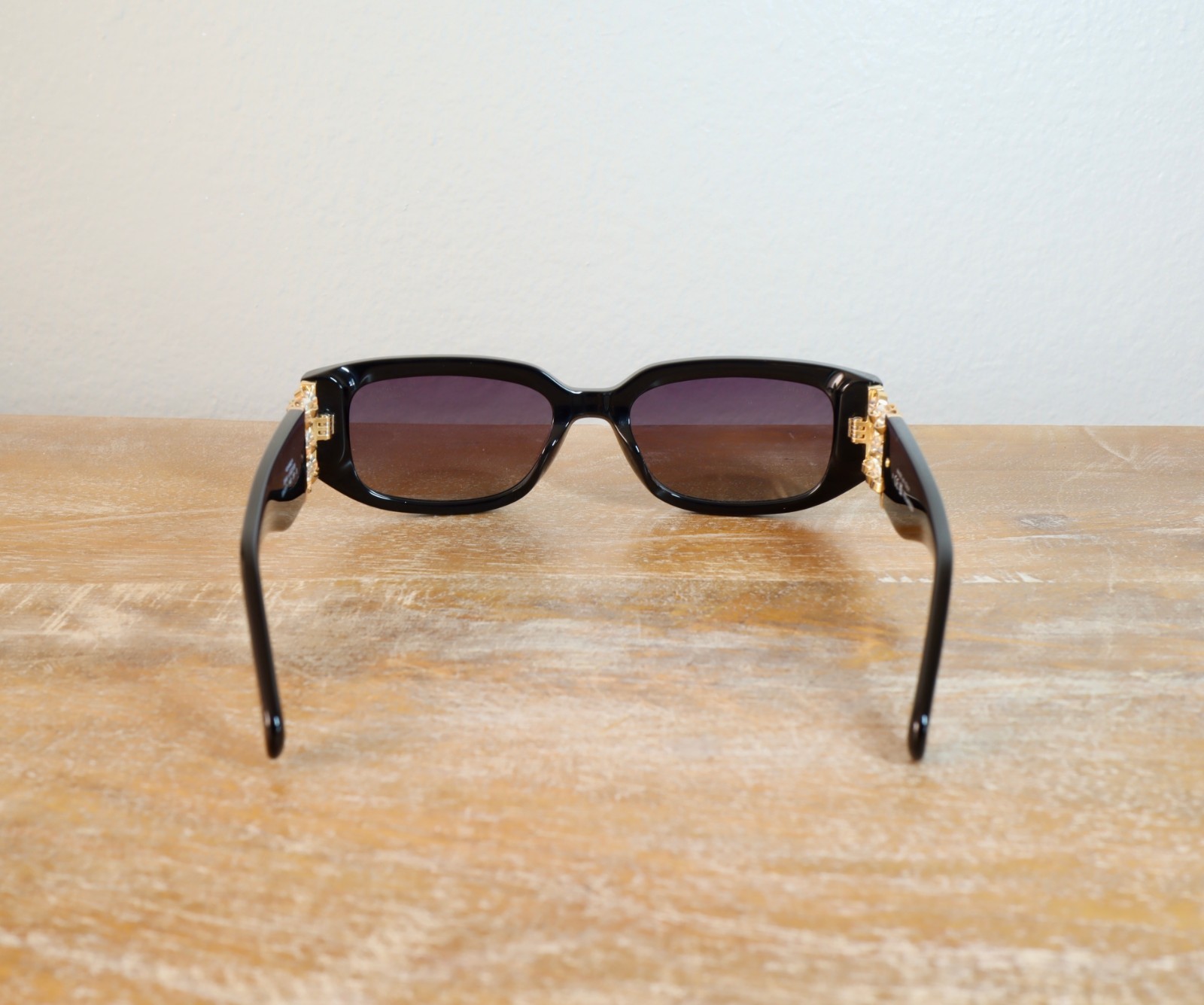 CHANEL CH5544 Rectangle Sunglasses 53mm Black/Gray Polarized Lens 100% UV