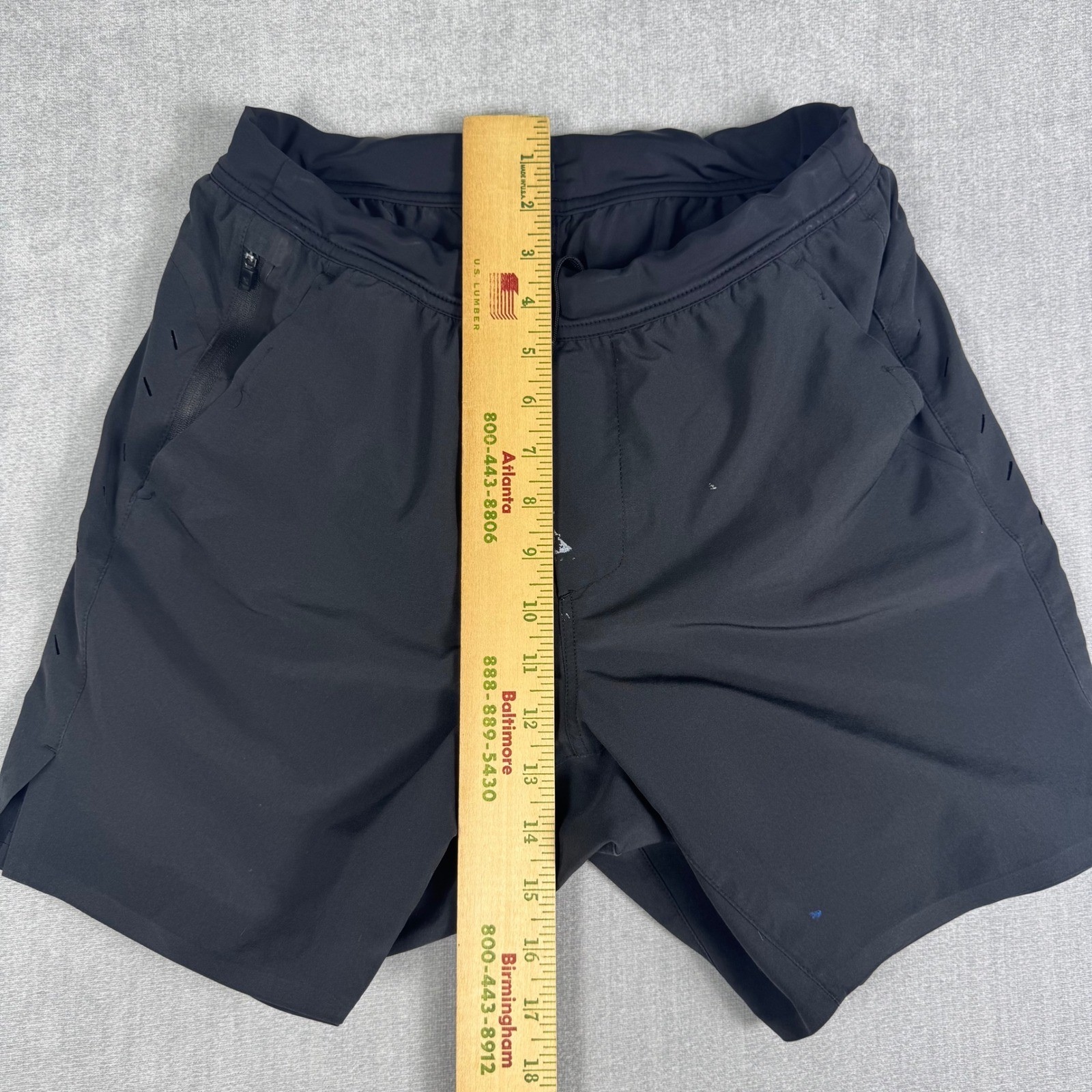 Ten Thousand The Interval Short Mens Small 7 Inch Black Lined Training Shorts