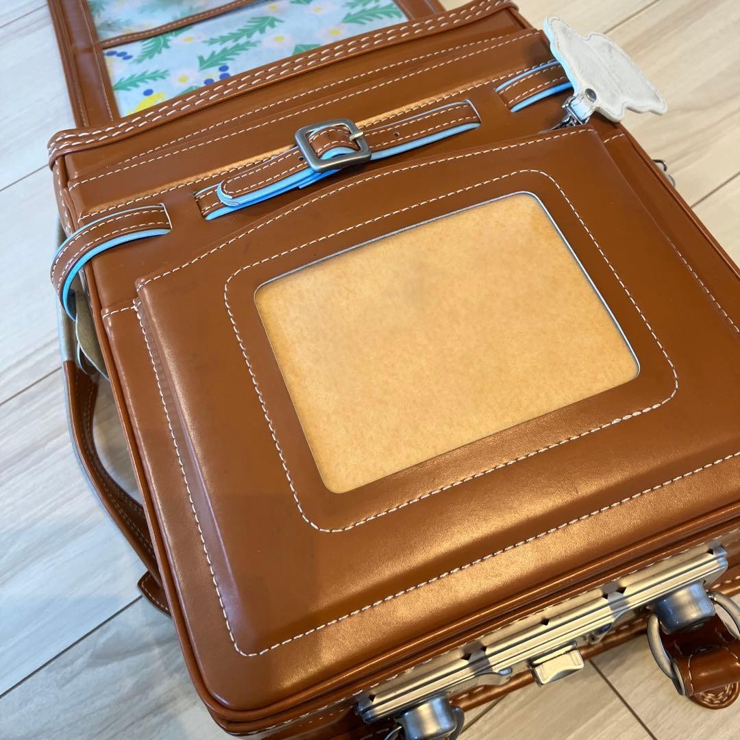 Tsuchiya Kaban Premium Camel Randoseru Unisex Backpack Atelier Clarino Pouch