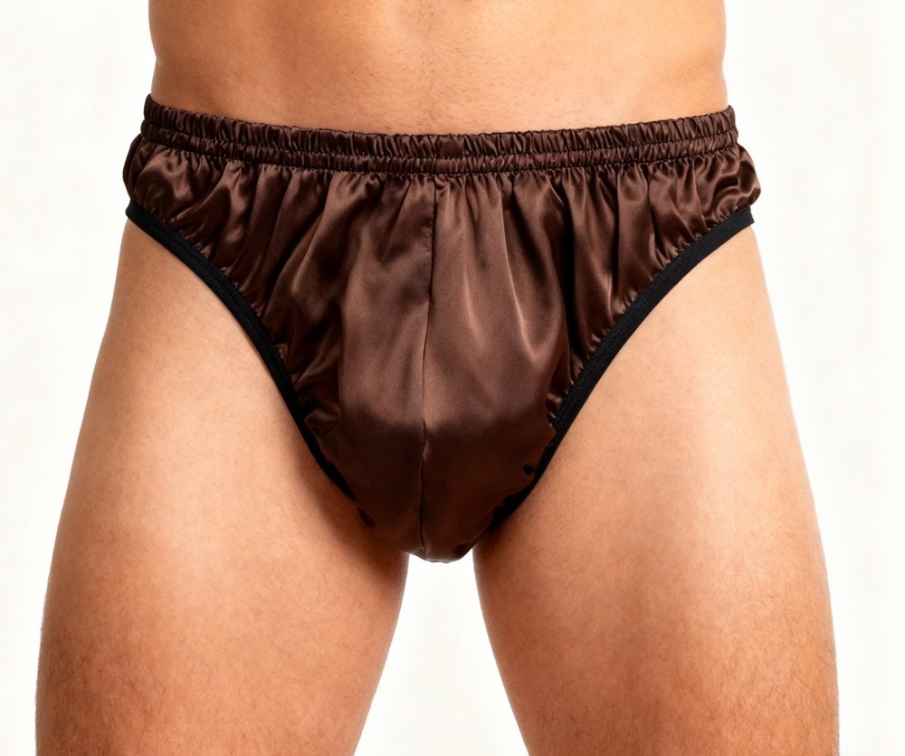 3 Pack Men’s 100% Silk Briefs – Comfort Daily Wear Underwear Sizes S-4XL