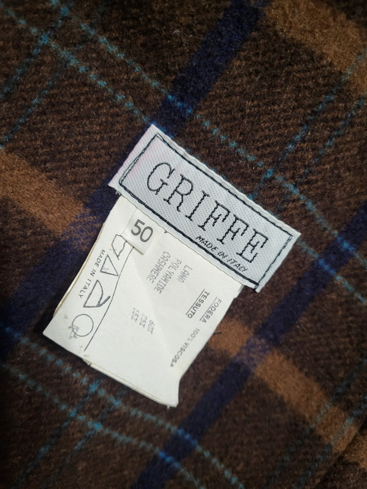 Vintage Griffe Duffle Coat Toggles Wool Cashmere Womens Italian Size 50 US:14 XL