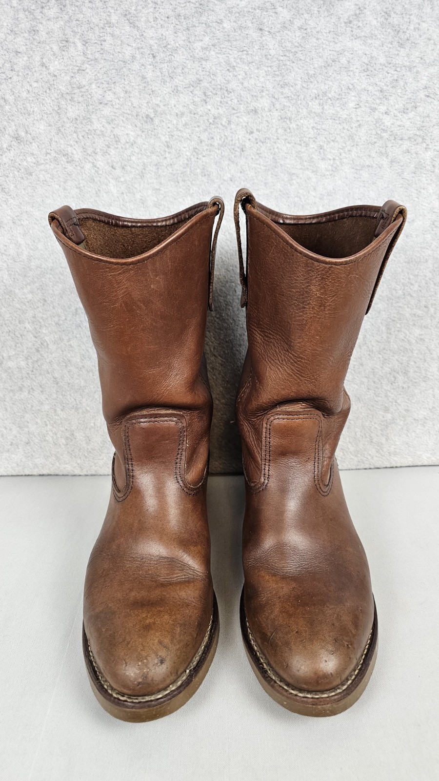 Red Wing 1155 Pecos Leather Work Boots Heritage Nailseat Soft Toe USA Size 9.5