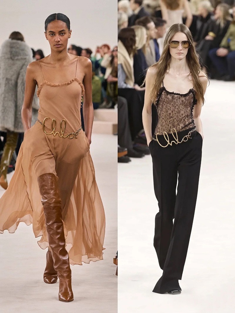 Chloe Style Name Chain Belt 41 Inches
