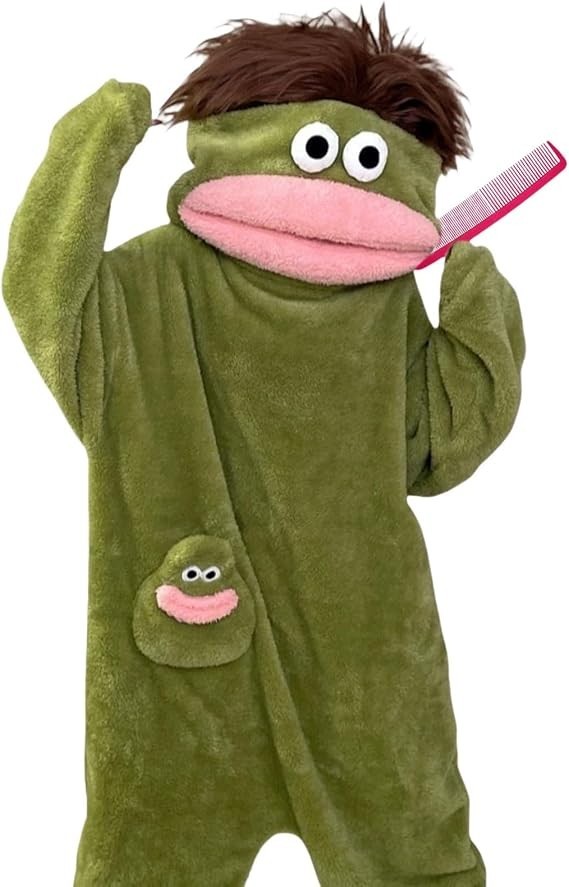 Free Ship Monster Silly Pajamas Funny Costumes Wearable Fancy Dress Fleece Cozy