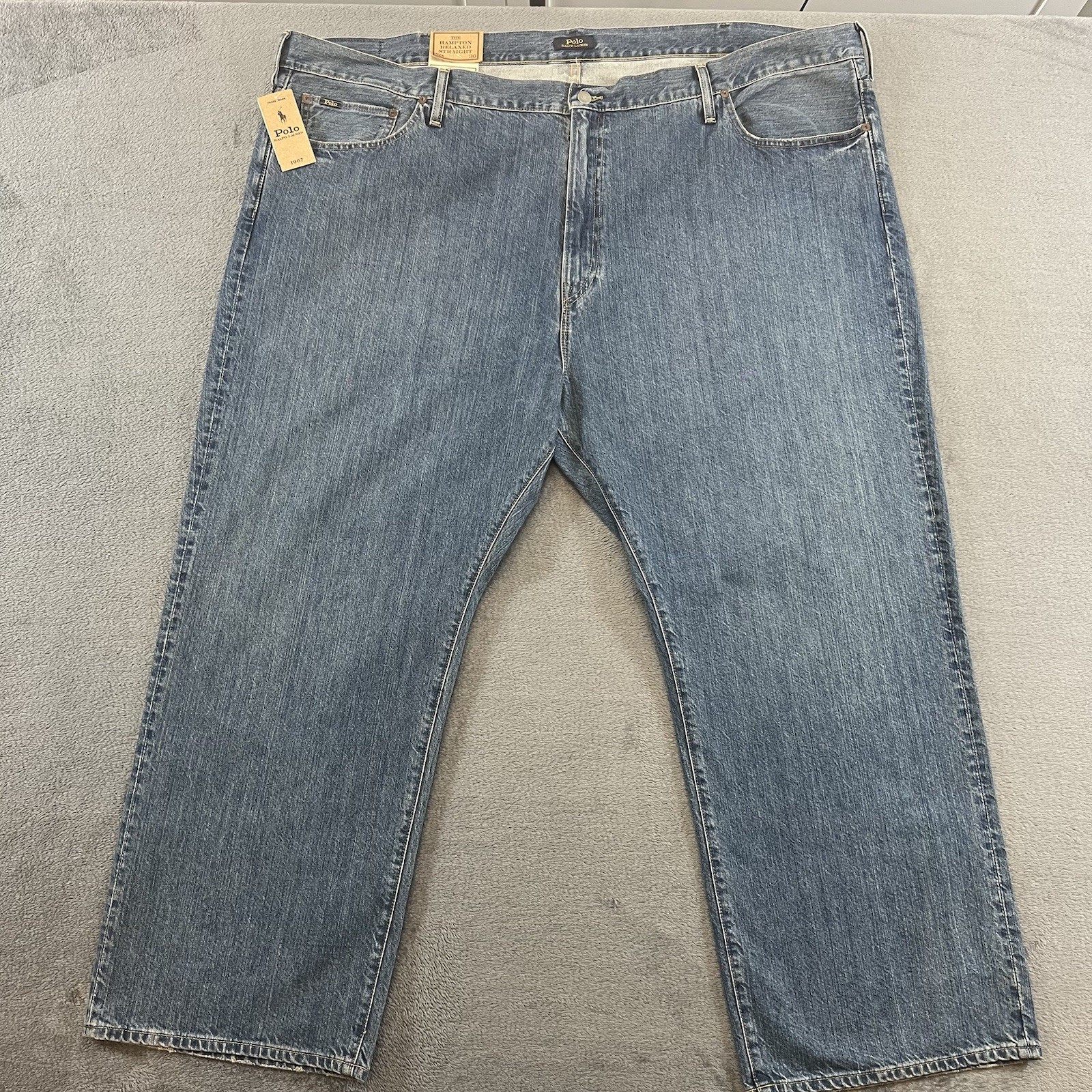 Polo Ralph Lauren Big & Tall Jeans 52B x 30 Hampton Relaxed Straight Leg NWT