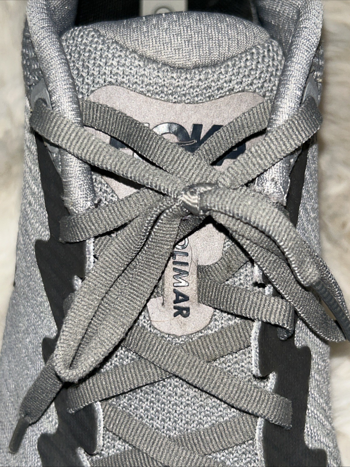 HOKA One One Solimar Gray Black Logo Running Gym Workout Sneakers Mens 13D