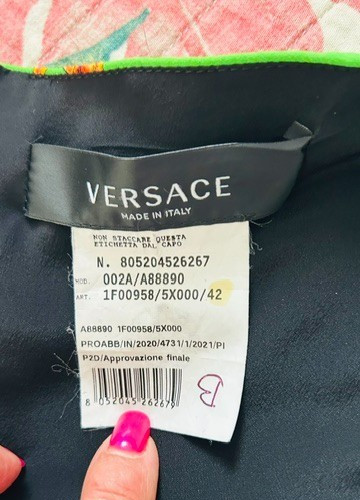 VERSACE 2021 Runway Tresor de la Mer Starfish Dress Viscose Cellulose IT42 M