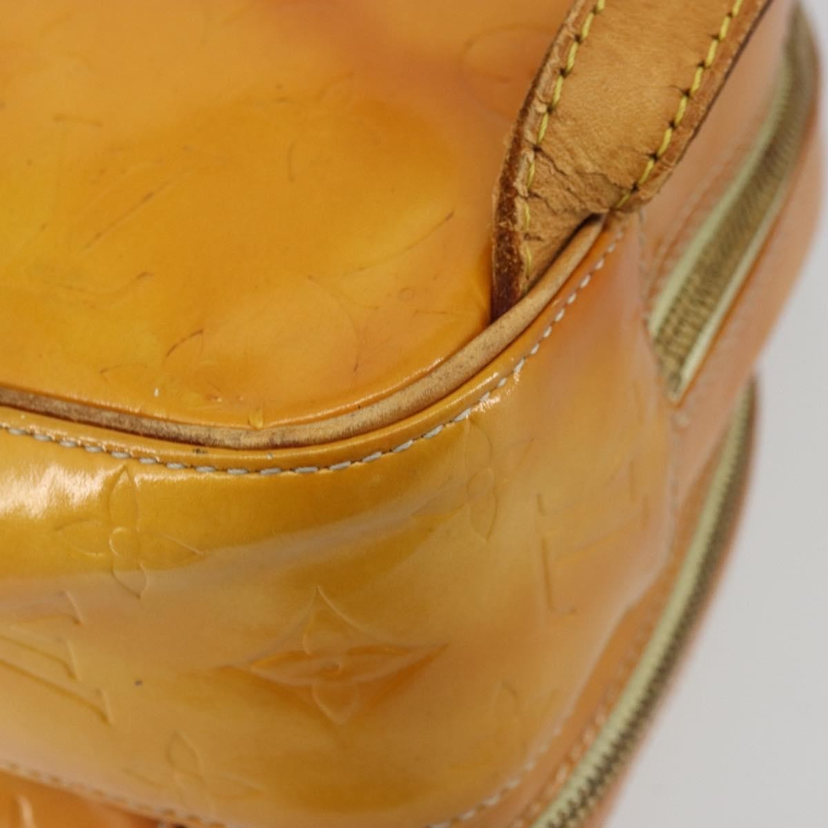 LOUIS VUITTON Monogram Vernis Marley Backpack Yellow M91040 LV Auth bs34725
