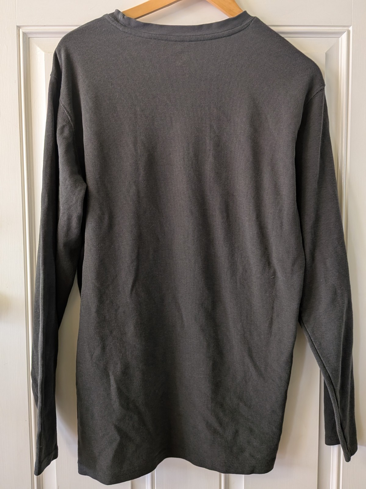 Volcom Gray Logo Graphic Print T-Shirt Men’s XL Regular Crew Neck Long Sleeve