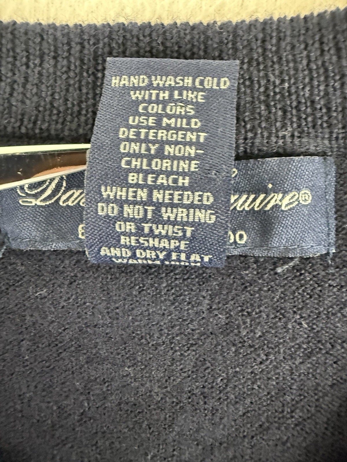 Davis And Squire 100% Merino Wool Pullover Argyle Sweater Vest Men’s Large Blue