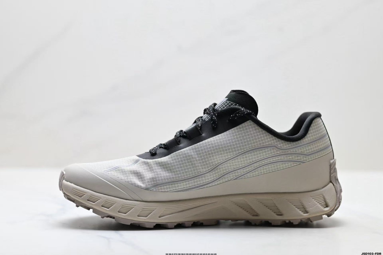 Norda 002 Grey Black Unisex Breathable Chunky Low Top Hiking Trail Sneakers NWT