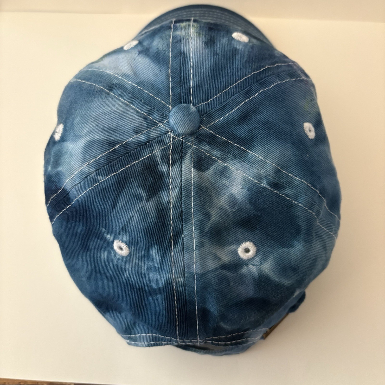Gelante Blue Tie-Dye Adjustable Baseball Cap One Size Fit All