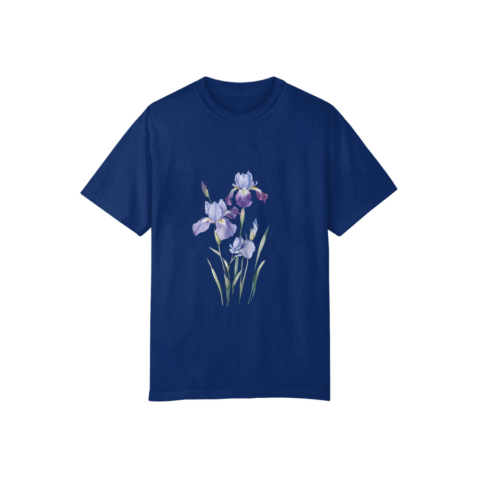 Women Flower Print Graphic T-Shirt Casual Short Sleeve Crew Neck Cotton Tee US√