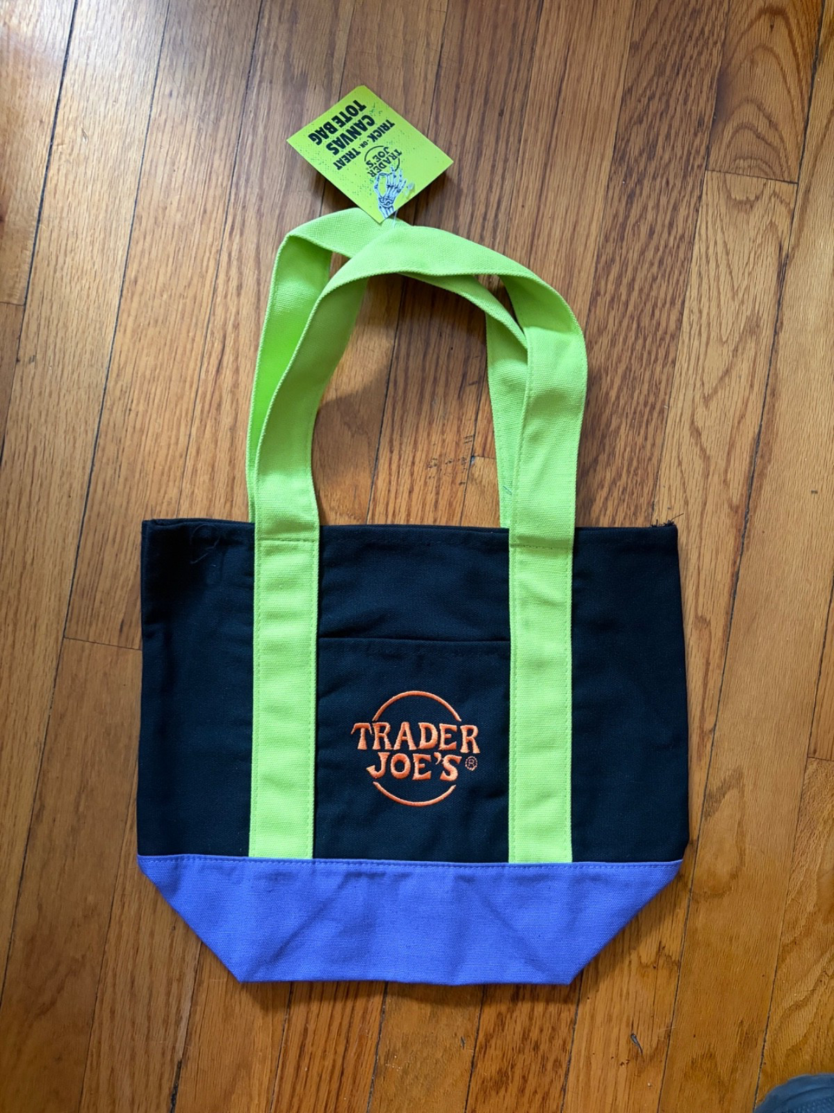 Trader Joes MINI CANVAS TOTE HALLOWEEN INDIVIDUAL tote bag (4 color options)