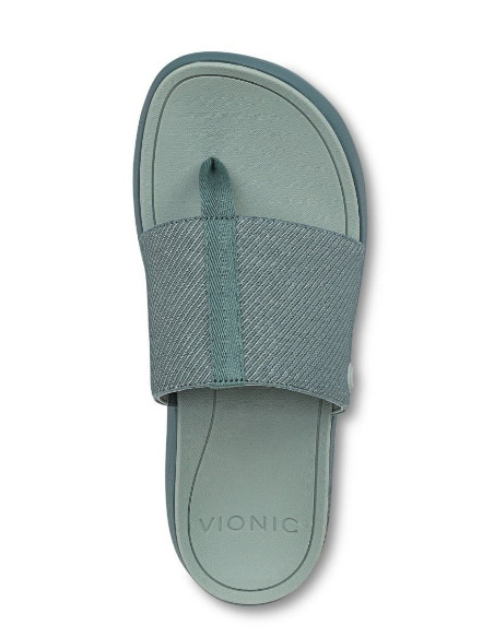 Vionic Beach Aqua Platform Toe Post Sandal, Bodega Blue
