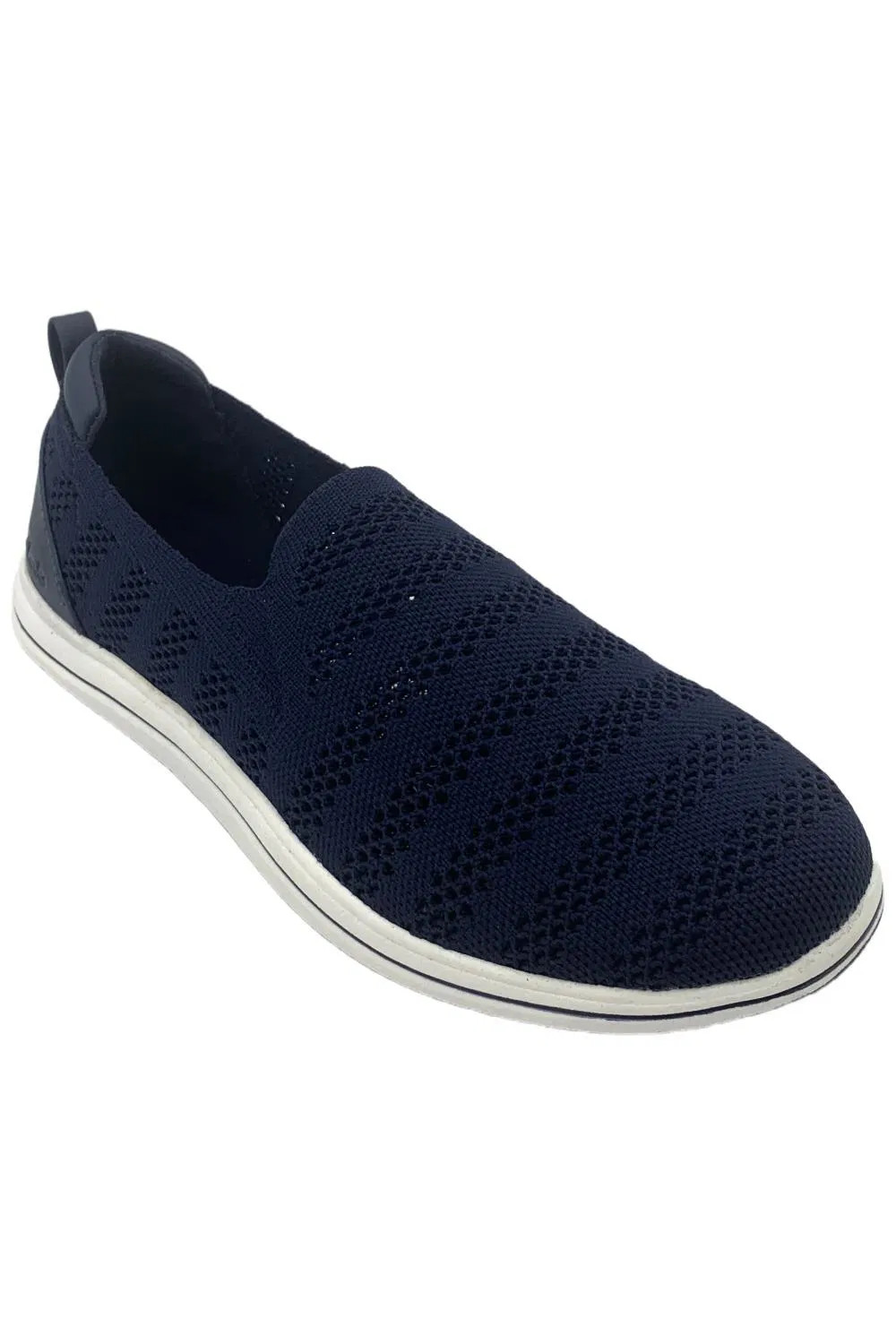 Clarks Cloudsteppers Women’s Perforated Slip On Sneaker Breezey Navy