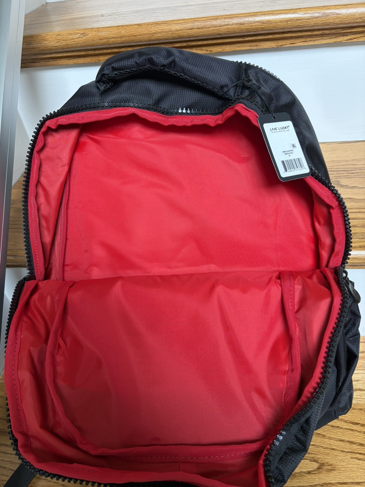 Black Clover Backpack MGM Rewards Logo Embroidered Black & Red-NWT