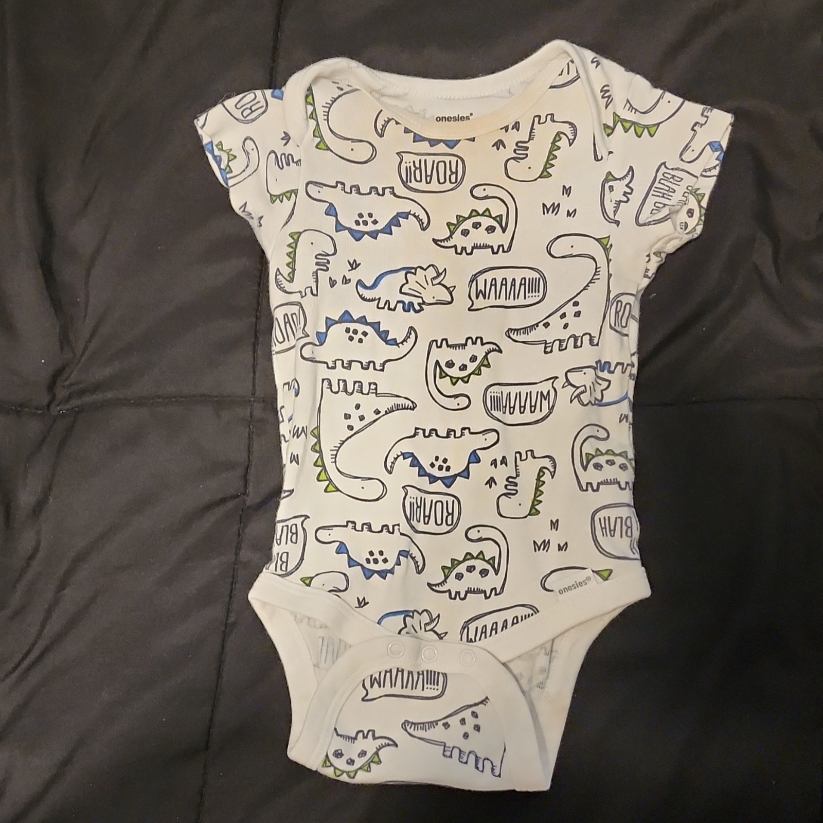 Brand Baby Bodysuits & Pants Lot 6-9M Cotton Dinosaur Stars Multi