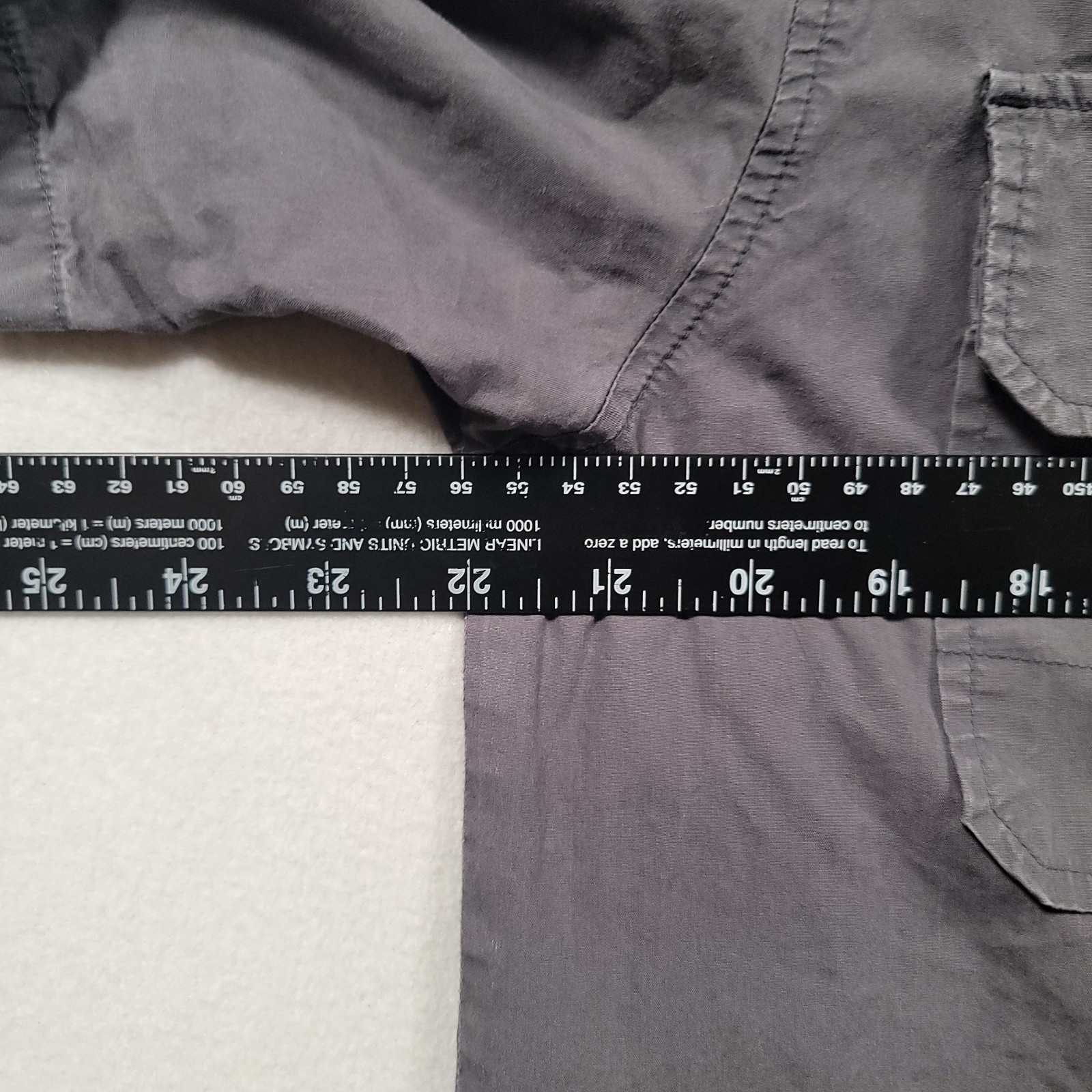 Harley Davidson H-DMC Shirt Mens Medium Gray Cotton Snap Front Biker