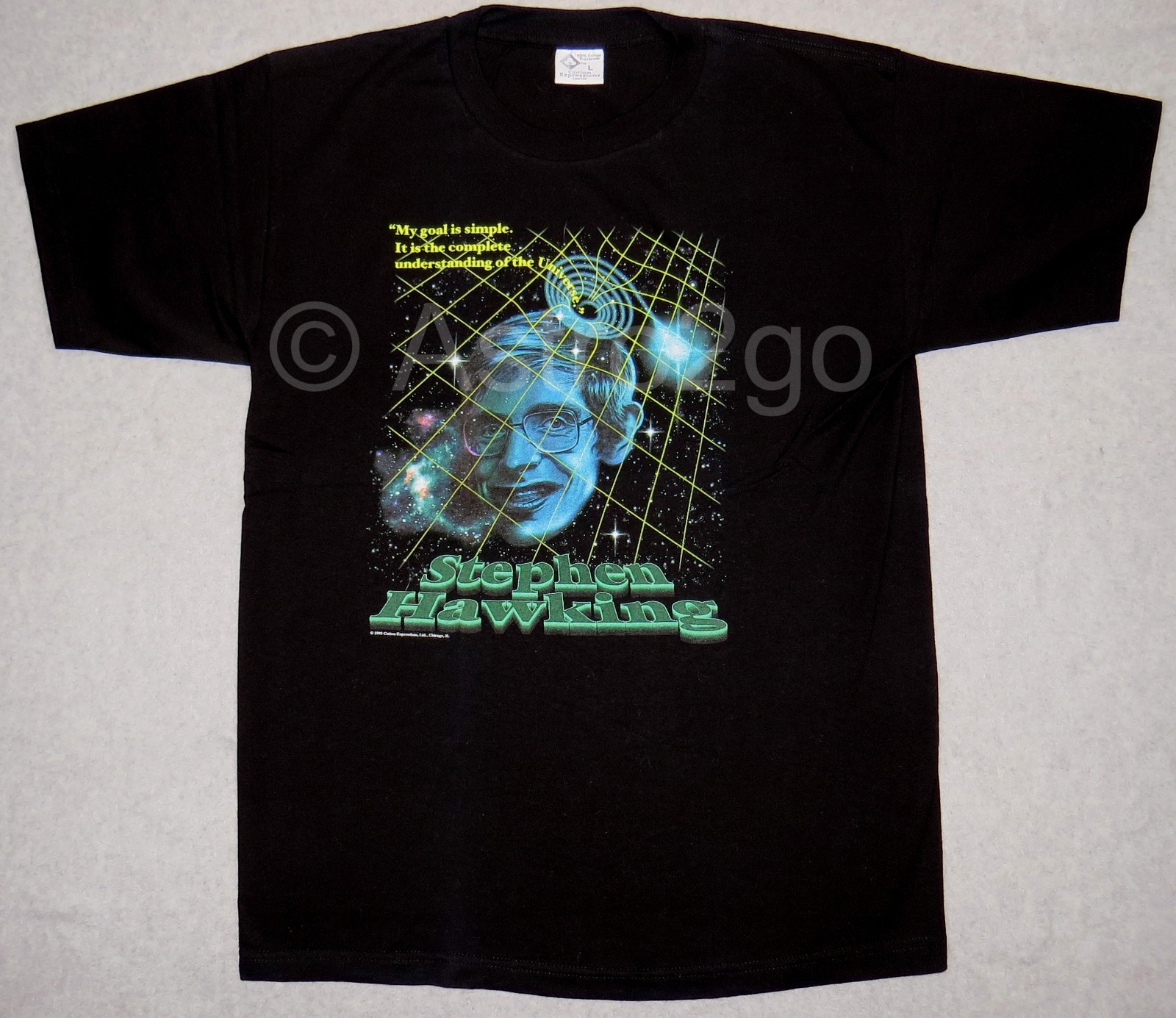 STEPHEN HAWKING-Physics Science Cambridge Cosmology Black Holes ALS T Shirt S-3X