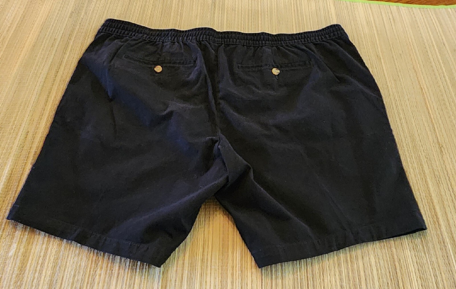George Black Elastic Waist Drawstring Shorts Men’s 2XL (44-46) Pre-owned EUC