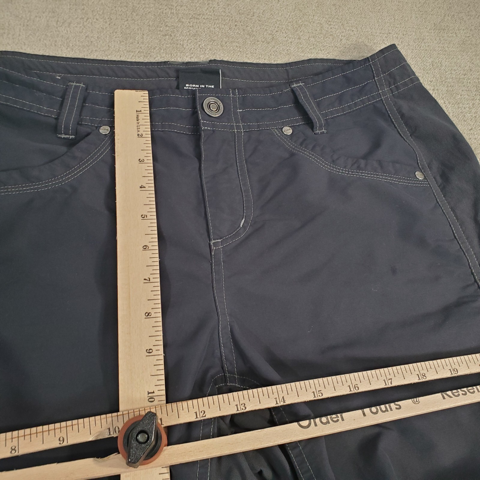 Kuhl Convertible Pants Womens 12 Reg Black Lightweight Hiking Climbing Gorpcore*