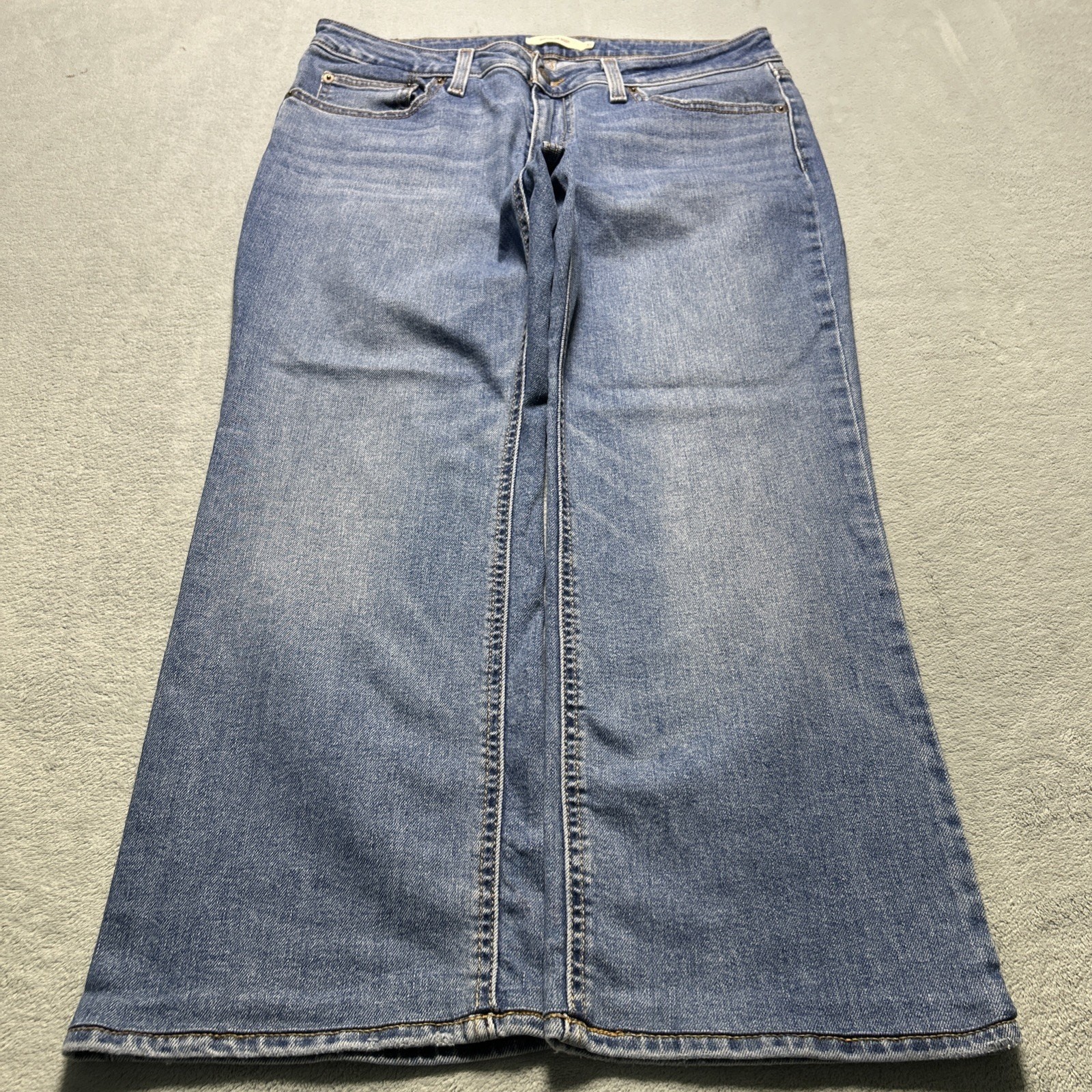 Y2K 2000s Levis Beyond Baggy Jeans Womens 31 35×25 Hamilton Wide Loose Bootcut