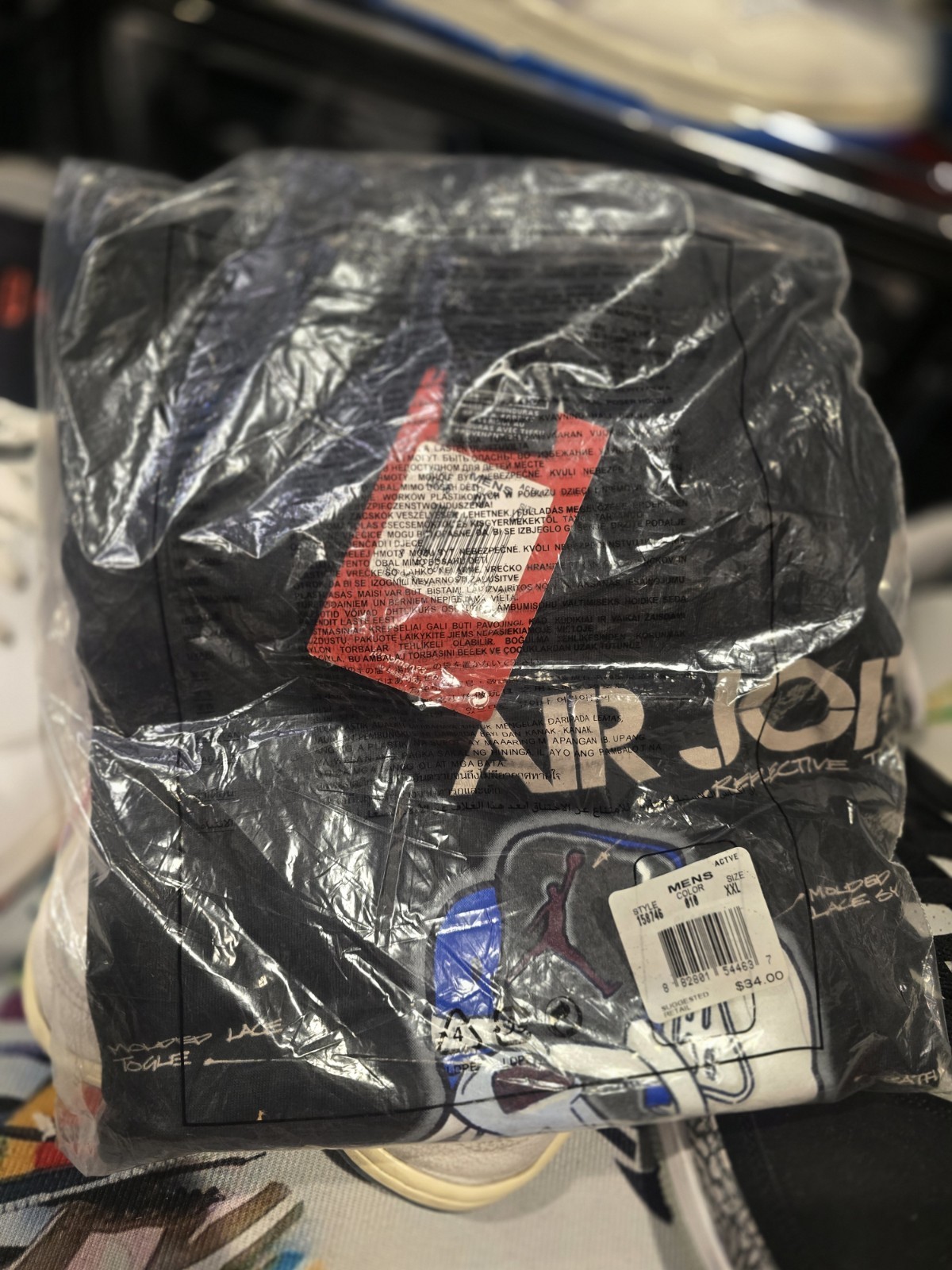 ​Factory Sealed 2006 Jordan 5 Stealth Blueprint Shirt XXL NWT Deadstock AJ5 Y2K