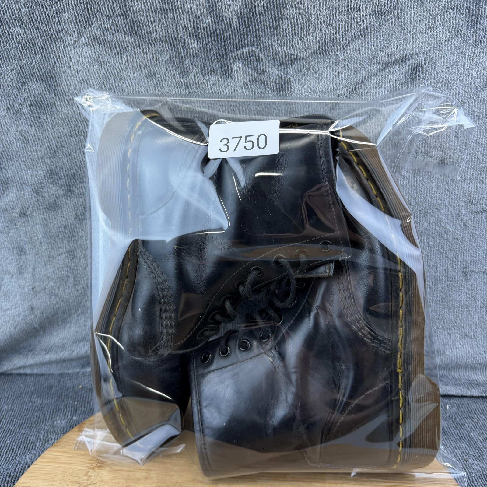 Dr. Martens 1460 Boots Mens Size 6 Black Leather Combat Lace Up Made In England