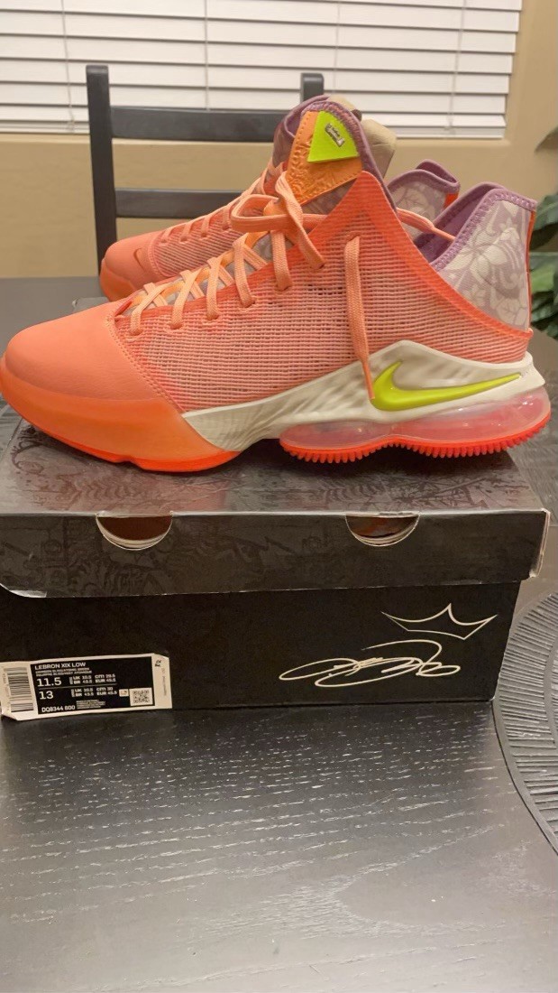 Nike LeBron 19 EP King’s Crown Orange Pink Red Men’s Basketball DC9340-600