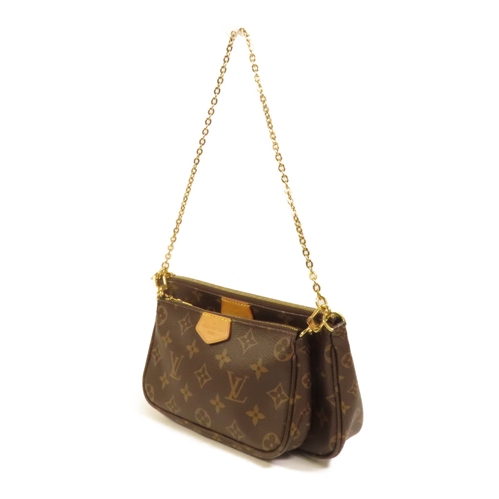 LOUIS VUITTON LV GHW Multi Pochette Accessoires 2 Way Bag M44840 Monogram Brown