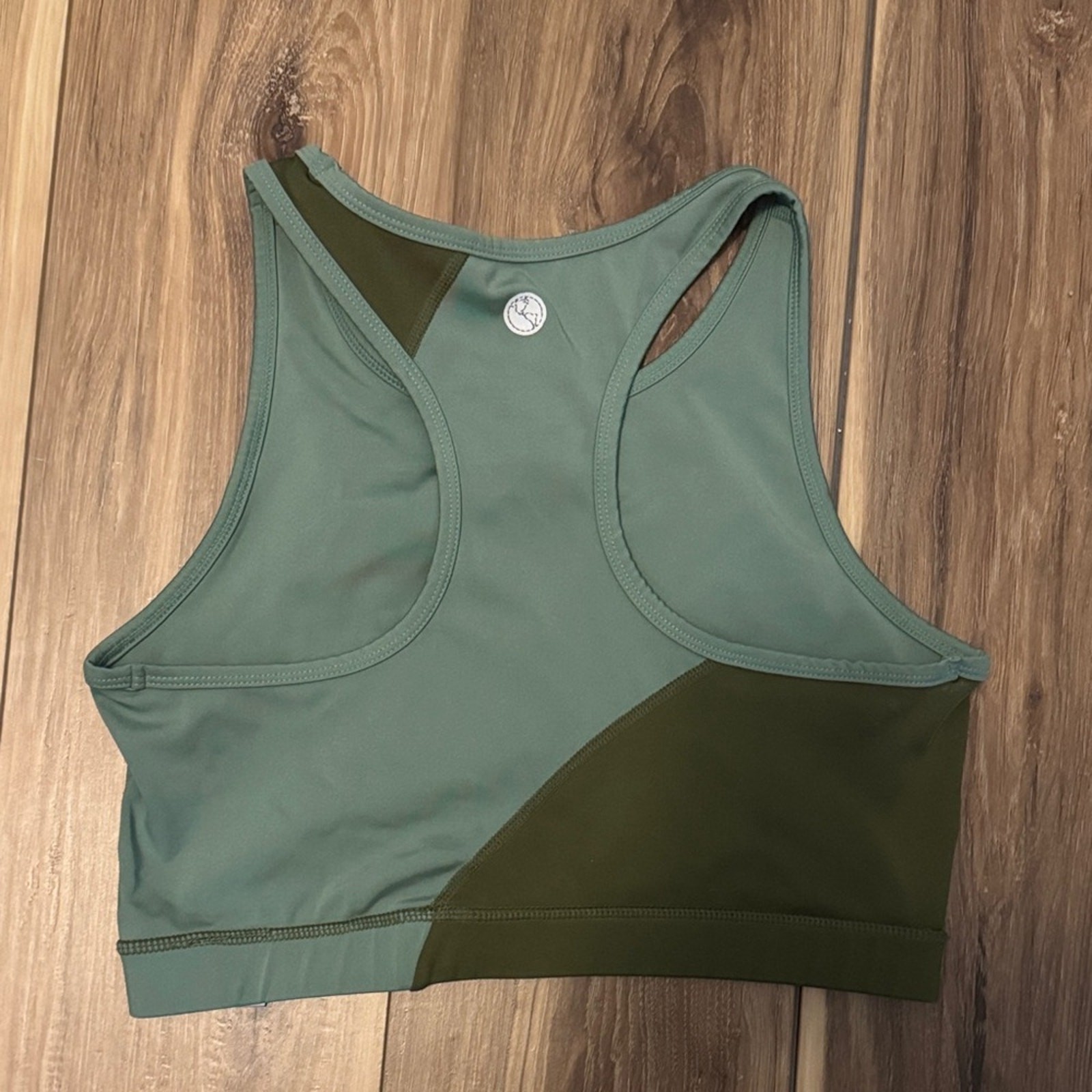 Threads 4 Thought Colorblock Sports Bra Leggings Set Large Green